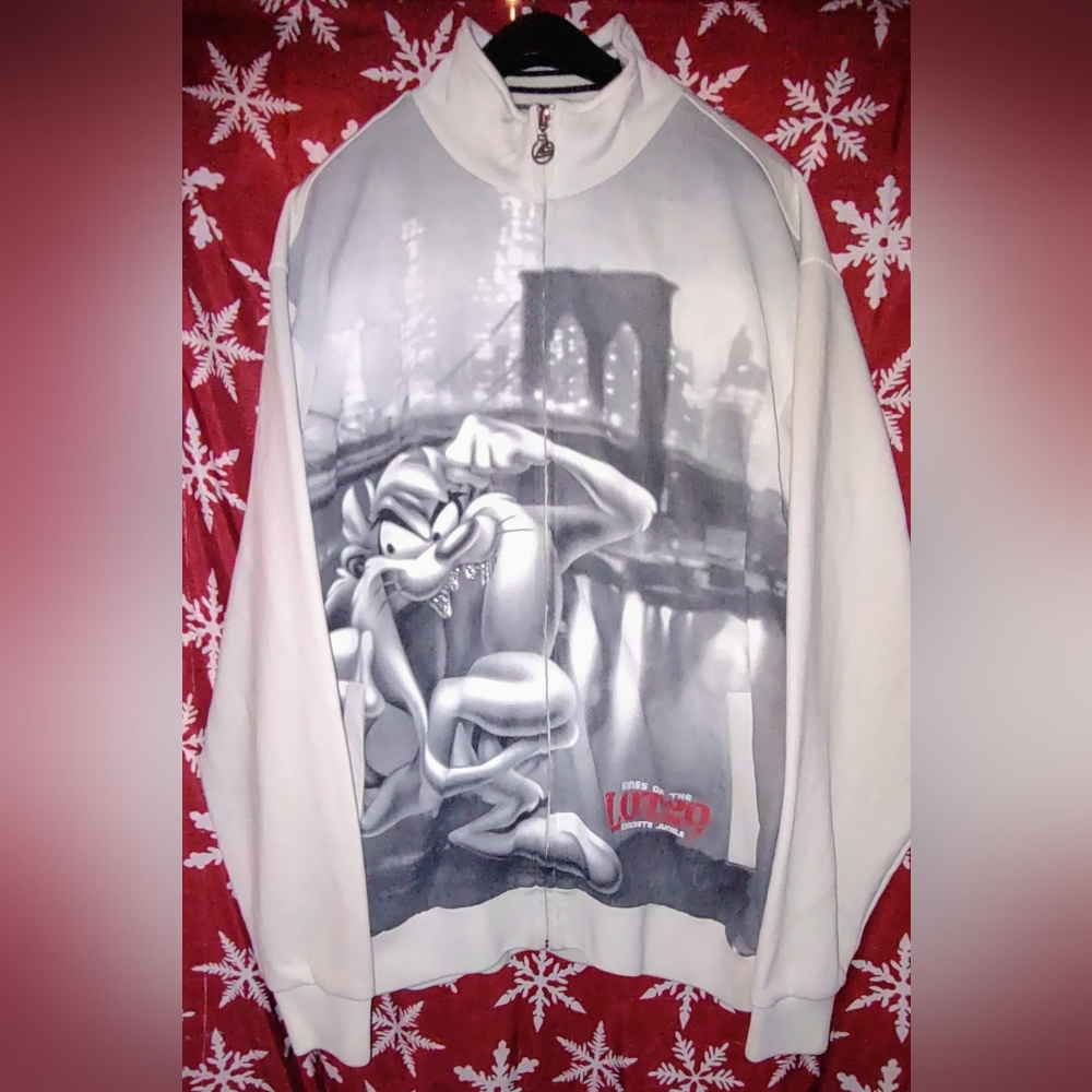 Vintage LOT29 Premium Wear Looney Tunes Taz Zip-Up Jacket